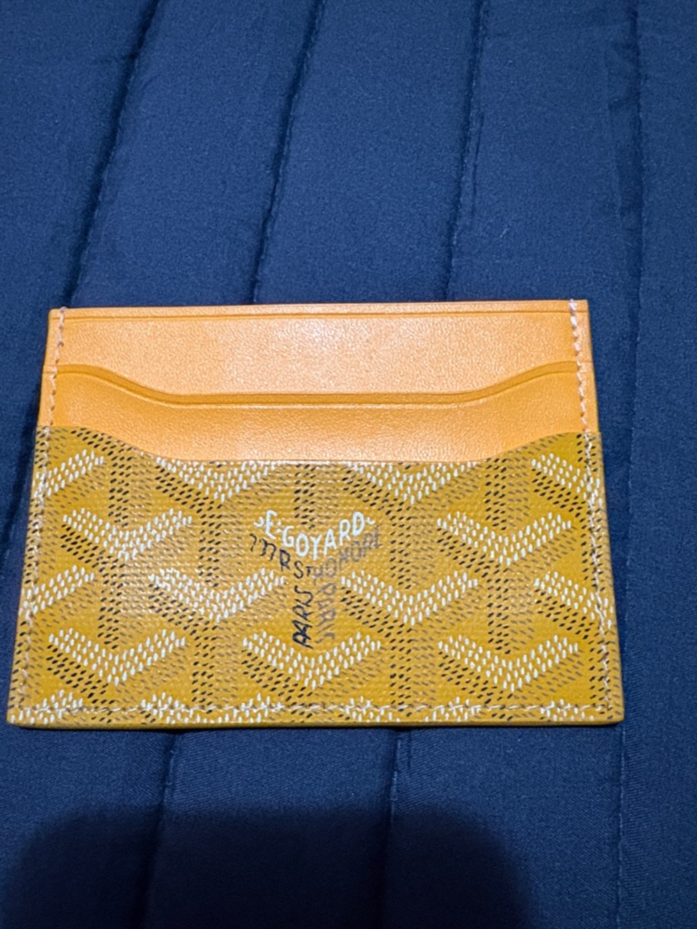 Goyard Yellow-Orange Card Sleeve - Picture 2 of 5